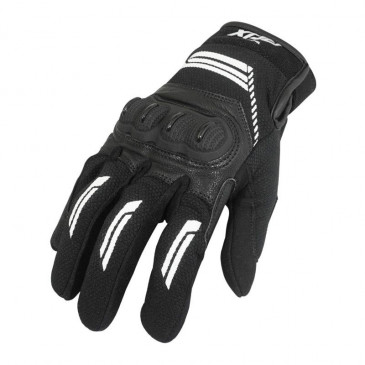 GLOVES - SPRING/SUMMER- ADX DENVER BLACK/WHITE EURO 8 (S) (APPROVED EN 13594:2015)