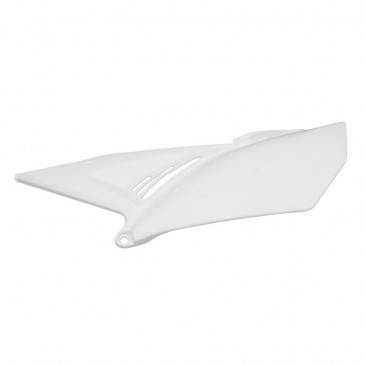 REAR SIDE COVER FOR 50 cc MOTORBIKE BETA 50 RR 2012> WHITE LEFT -P2R-