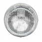 PHARE/PROJECTEUR CYCLO ADAPTABLE PEUGEOT/MBK ROND DIAM 140mm NOIR (BA20d) -SELECTION P2R- 3701213421633