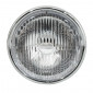 HEADLIGHT FOR MOPED PEUGEOT/MBK Ø 140mm BLACK WITH CHROME CAP (BA20d) -SELECTION P2R-