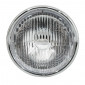 PHARE/PROJECTEUR CYCLO ADAPTABLE PEUGEOT/MBK ROND DIAM 140mm NOIR AVEC CASQUETTE CHROMEE (BA20d) -SELECTION P2R- 3701213420797