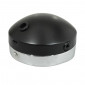 PHARE/PROJECTEUR CYCLO ADAPTABLE PEUGEOT/MBK ROND DIAM 140mm NOIR AVEC CASQUETTE CHROMEE (BA20d) -SELECTION P2R- 3701213420797