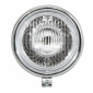 HEADLIGHT FOR MOPED PEUGEOT/MBK Ø 135mm BLACK WITH CHROME CAP (BA20d) -SELECTION P2R- 3701213421657