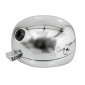 HEADLIGHT FOR MOPED PEUGEOT/MBK Ø 135mm CHROME WITH CAP (BA20d) -SELECTION P2R- 3701213421954