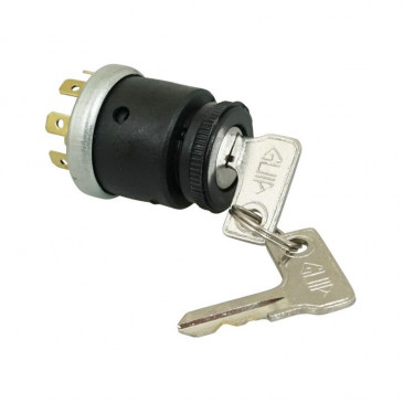 IGNITION SWITCH FOR MOPED (2 POSITIONS - 6 connections) -SELECTION P2R-