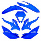 FAIRINGS/BODY PARTS FOR 50cc MOTORBIKE BETA 50 RR 2012> BLUE (7 PARTS KIT) -P2R-
