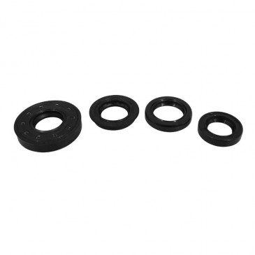 OIL SEAL (FULL SET-4 PARTS) FOR SCOOT MBK 50 BOOSTER, STUNT/YAMAHA 50 BWS, SLIDER (NITRILE) -SELECTION P2R- 3701213409594