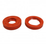 JOINT SPI EMBIELLAGE 50 A BOITE ADAPTABLE MINARELLI 50 AM6/MBK 50 X-POWER, X-LIMIT/YAMAHA 50 TZR, DTR/PEUGEOT 50 XPS, XR6/RIEJU 50 RS1, SMX/BETA 50 RR (RACING ROUGE) (PAIRE) -SELECTION P2R - 3701213420896