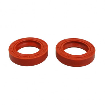 OIL SEAL FOR CRANKSHAFT FOR SCOOT PEUGEOT 50 LUDIX, JET FORCE, SPEEDFIGHT 3, KISBEE/DJANGO 2STROKE (20x30x7mm - RACING RED) (PAIR) -SELECTION P2R- 3701213420889