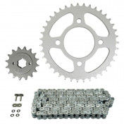 KIT CHAINE ADAPTABLE HONDA 650 CB C CUSTOM 1980>1981 530 16x39 (DIAM COURONNE 80/110/12.5) (DEMULTIPLICATION ORIGINE) -AFAM- 5400598030734