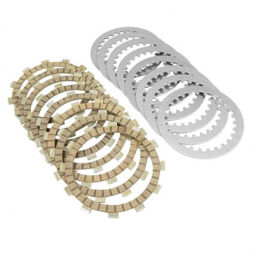 CLUTCH DISC KIT FOR MOTORBIKE YAMAHA 750 FZ 1985>1986, 600 FZ6 FAZER 2004>2009, 600 YZF-R6 1999>2005 (F1836AC) (OE STANDARD KIT) -NEWFREN- 8025832166085