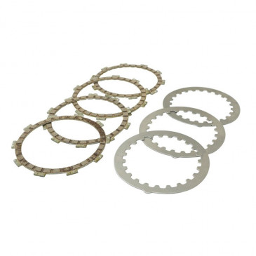DISQUE D'EMBRAYAGE 50 A BOITE ADAPTABLE MINARELLI 50 AM6 / MBK 50 X-POWER 2003> / YAMAHA 50 TZR 2003>2012, 50 DT R 2002>2013 / BETA 50 RR ENDURO 2005>2017 (F1540AC) (OE STANDARD KIT) -NEWFREN- 8025832032625
