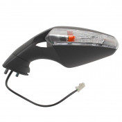 MIRROR FOR 50cc MOTORBIKE DERBI 50 GPR (WITH INDICATOR) LEFT (CEE APPROVED) -VICMA-