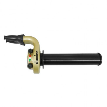 POIGNEE DE GAZ MOTO ON ROAD DOMINO KRR 03 TIRAGE RAPIDE 4T PUSH-PULL ALU OR (DOUBLE CABLES) 8033900034327