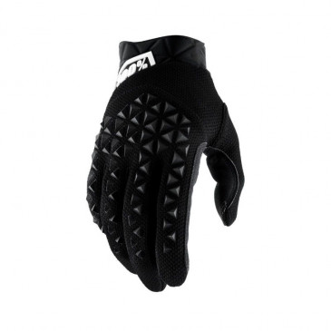 GLOVES - 100% AIRMATIC BLACK EURO 10 (L) (APPROVED EN 13594:2015)