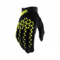 GLOVES - 100% AIRMATIC BLACK/FLUO YELLOW EURO 8 (S) (APPROVED EN 13594:2015)