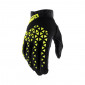 GLOVES - 100% AIRMATIC BLACK/FLUO YELLOW EURO 9 (M) (APPROVED EN 13594:2015)