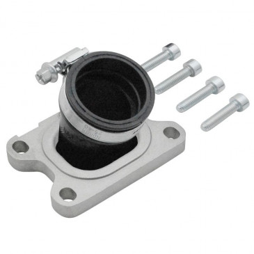 INLET MANIFOLD FOR MOTORBIKE POLINI 360° FOR MINARELLI 50 AM6/MBK 50 X-POWER/YAMAHA 50 TZR/DERBI 50 SENDA/PEUGEOT 50 XPS/GILERA 50 SMT/RIEJU 50 SMX (FOR PHBH-VHST 26/28/30,INNER Ø 35mm) (215.0428) 8054705070815