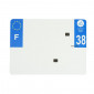 BANDE PLAQUE REMORQUE 275x200 POUR PVC VIERGE DEP. 38 avec EURO (VENDU A L'UNITE) 3700948230039