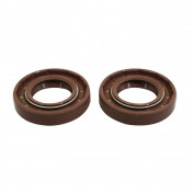 JOINT SPI EMBIELLAGE 50 A BOITE ADAPTABLE DERBI 50 SENDA, GPR/GILERA 50 SMT, RCR/BULTACO 50 ASTRO, LOBITO (20x35x7mm - VITON DOUBLE RESSORTS) (PAIRE) -SELECTION P2R- 3701213405954