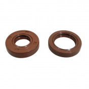 JOINT SPI EMBIELLAGE 50 A BOITE ADAPTABLE MINARELLI 50 AM6/MBK 50 X-POWER, X-LIMIT/YAMAHA 50 TZR, DTR/PEUGEOT 50 XPS, XR6/RIEJU 50 RS1, SMX/BETA 50 RR (VITON) (PAIRE) -SELECTION P2R - 3701213405985