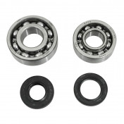BEARING FOR CRANKSHAFT+SEALS FOR MOPED PEUGEOT 103 (KIT 6204 + 6203 ZKL STEEL C3/ NITRILE SEAL) - P2R 3701213414581