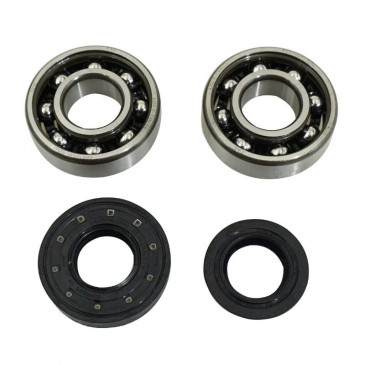 BEARING FOR CRANKSHAFT+SEALS FOR SCOOT P2R RACING FOR MBK 50 BOOSTER, NITRO/YAMAHA 50 BWS, AEROX/APRILIA 50 SR/CPI 50 ARAGON/GENERIC 50 IDEO/KEEWAY 50 FOCUS (KIT 6204 FAG POLYAMID C4 + NITRIL SEAL)