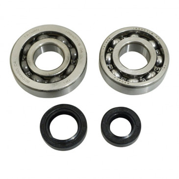 BEARING FOR CRANKSHAFT+SEALS FOR SCOOT P2R FOR PEUGEOT 50 SPEEDFIGHT 2, TKR, TREKKER (WITH DELL'ORTO PUMP)(KIT TPI SC04A47CS + 6204 STEEL C4/NITRILE SEAL)