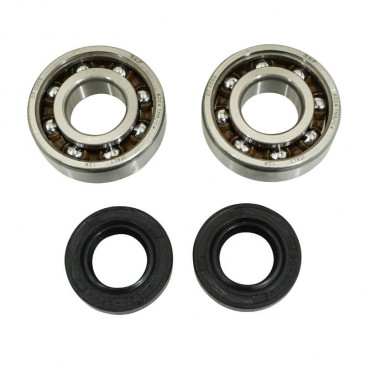 ROULEMENT D'EMBIELLAGE + JOINT 50 A BOITE P2R ADAPTABLE DERBI 50 SENDA, GPR/GILERA 50 SMT, RCR (MOTEUR EURO 2 + EURO 3) (KIT 6204 SKF POLYAMIDE C4/JOINT NITRILE) 3701213410460