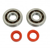 BEARING FOR CRANKSHAFT+SEALS FOR SCOOT P2R FOR PIAGGIO 50 ZIP 2T, TYPHOON, NRG/GILERA 50 STALKER, RUNNER (KIT SC04A47CS TPI POLYAMID/RED RACING SEAL) 3701213422838