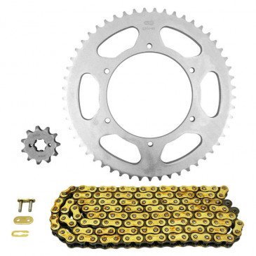 CHAIN AND SPROCKET KIT FOR APRILIA 50 SX 2012>2017 420 11x53 (Ø SPROCKET 108/123/6.5) (OEM SPECIFICATIONS) -AFAM-
