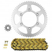 CHAIN AND SPROCKET KIT FOR CPI 50 SUPERCROSS 2006>2009, 50 SX 2006>2012 420 11x62 (Ø SPROCKET 110/130/8.5) (OEM SPECIFICATIONS) -AFAM-
