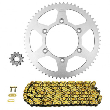 KIT CHAINE ADAPTABLE CPI 50 SUPERCROSS 2006>2009, 50 SX 2006>2012 420 11x62 (DIAM COURONNE 110/130/8.5) (DEMULTIPLICATION ORIGINE) -AFAM- 5400598055324