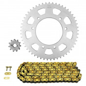 CHAIN AND SPROCKET KIT FOR GILERA 50 RCR 2012>2017 420 11x53 (Ø SPROCKET 102/125/8.5) (OEM SPECIFICATIONS) -AFAM- 5400598046537