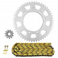 KIT CHAINE ADAPTABLE RIEJU 50 TANGO 2007>2017 420 11x52 (DIAM COURONNE 105/125/8.5) (DEMULTIPLICATION ORIGINE) -AFAM- 5400598050534