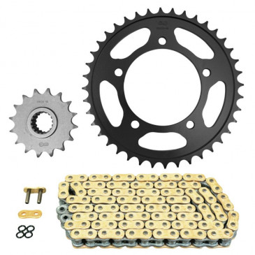 CHAIN AND SPROCKET KIT FOR APRILIA 1000 RSV 2004>2009 525 16x40 (Ø SPROCKET 100/120/10.25) (OEM SPECIFICATIONS) -AFAM-