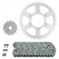 KIT CHAINE ADAPTABLE APRILIA 125 SX 2008>2013 520 17x45 (DIAM COURONNE 80/106/8.25/16) (DEMULTIPLICATION ORIGINE) -AFAM- 5400598042683