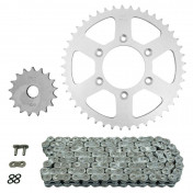 CHAIN AND SPROCKET KIT FOR APRILIA 125 SX 2008>2013 520 17x45 (Ø SPROCKET 80/106/8.25/16) (OEM SPECIFICATIONS) -AFAM-