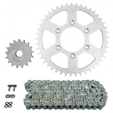 KIT CHAINE ADAPTABLE APRILIA 125 SX 2008>2013 520 17x45 (DIAM COURONNE 80/106/8.25/16) (DEMULTIPLICATION ORIGINE) -AFAM- 5400598042683