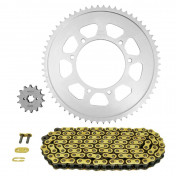 CHAIN AND SPROCKET KIT FOR APRILIA 125 SX IE 2018>2020 428 14x62 (Ø SPROCKET 105/125/8.5) (OEM SPECIFICATIONS) -AFAM- 5400598174438