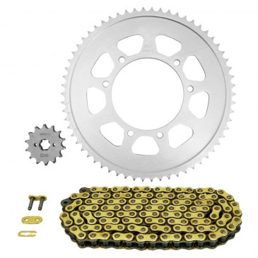 CHAIN AND SPROCKET KIT FOR APRILIA 125 SX IE 2018>2020 428 14x62 (Ø SPROCKET 105/125/8.5) (OEM SPECIFICATIONS) -AFAM-
