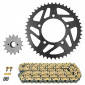 KIT CHAINE ADAPTABLE DUCATI 797 MONSTER 2017>2019 520 15x46 (DIAM COURONNE 100/124/10.5) (DEMULTIPLICATION ORIGINE) -AFAM- 5400598118234