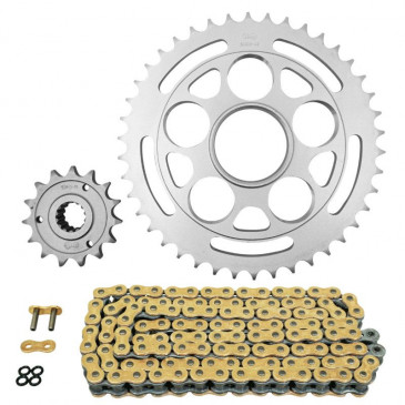 KIT CHAINE ADAPTABLE DUCATI 848 STREETFIGHTER 2012>2015 525 15x42 (DIAM COURONNE 60/110/38) (DEMULTIPLICATION ORIGINE) -AFAM- 5400598045653