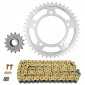 KIT CHAINE ADAPTABLE HONDA 650 CBR R 2019>2020 525 15x42 (DIAM COURONNE 112/138/12.25) (DEMULTIPLICATION ORIGINE) -AFAM- 5400598186547