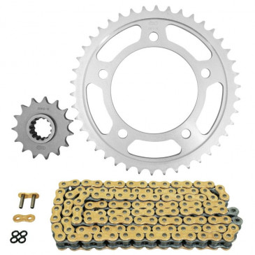KIT CHAINE ADAPTABLE HONDA 650 CBR R 2019>2020 525 15x42 (DIAM COURONNE 112/138/12.25) (DEMULTIPLICATION ORIGINE) -AFAM- 5400598186547