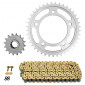 KIT CHAINE ADAPTABLE HONDA 1000 CBF FA ABS 2010>2016, CBF FS ABS 2010>2013, CBF T ABS 2012>2015 530 16x41 (DIAM COURONNE 112/138/12.25) (DEMULTIPLICATION ORIGINE) -AFAM- 5400598031618