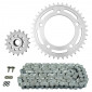KIT CHAINE ADAPTABLE HONDA 750 NC INTEGRA DCT 2014>2020 520 17x 39 (DIAM COURONNE 112/138/12.5) (DEMULTIPLICATION ORIGINE) -AFAM- 5400598031021