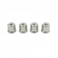 NUT-FOR CYLINDER HEAD FOR MINARELLI / PEUGEOT 103 / MBK 51 / DERBI (M6 - LG 12mm) (SET OF 4) -SELECTION P2R- 3701213422531