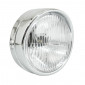 PHARE/PROJECTEUR CYCLO AVANT CHROME AVEC INTERRUPTEUR DIAM 140mm CASQUETTE CHROME (BA20D UNIVERSEL) -SELECTION P2R- 3701213422576
