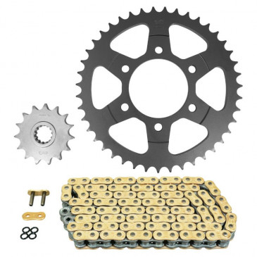 KIT CHAINE ADAPTABLE KAWASAKI 1000 Z1000 ABS 2014>2016 525 15x43 (DIAM COURONNE 80/104/10.5) (DEMULTIPLICATION ORIGINE) -AFAM- 5400598041327